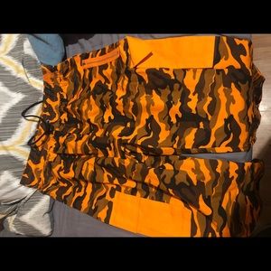 fashion Nova Orange camo cargo pants